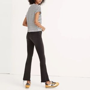 GUC Madewell Cali Demi-Boot Jeans in Berkeley Black: Chewed-Hem Edition sz 27